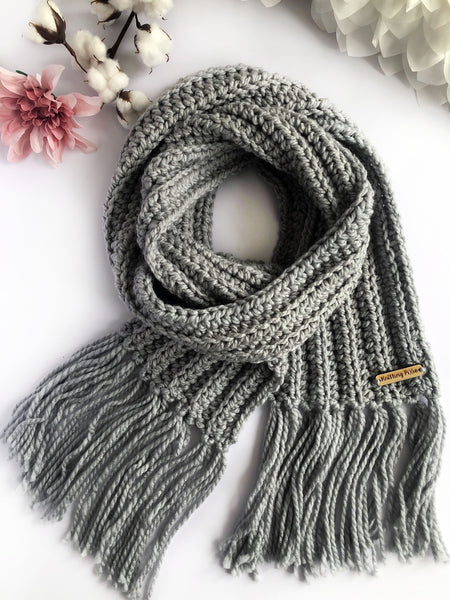 Rib Stitch Scarf – The Knitting Pixie